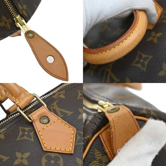 LOUIS VUITTON Speedy 40 Travel Hand Bag Monogram Leather Brown M41522 18KB319 - Picture 9 of 16